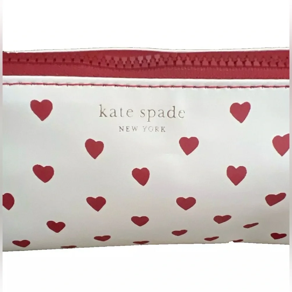 NWT Kate Spade Mini Hearts Pencil Case